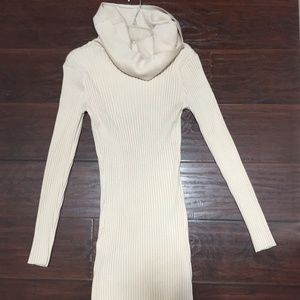 Bodycon Turtle Neck Lightweight Sweater Dress